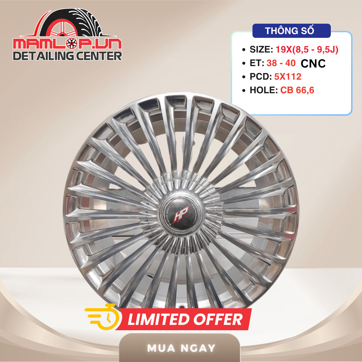 MÂM MERCEDES 19 INCH ĐA CHẤU – C E S GLC