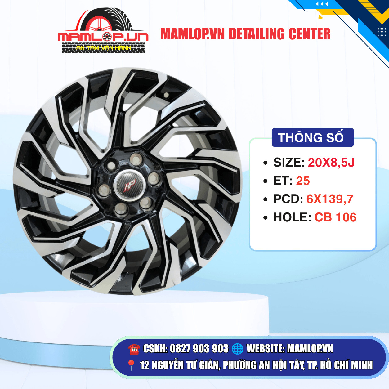 MÂM 20 INCH TOYOTA HILUX – FORTUNER | MÂM 6X139.7