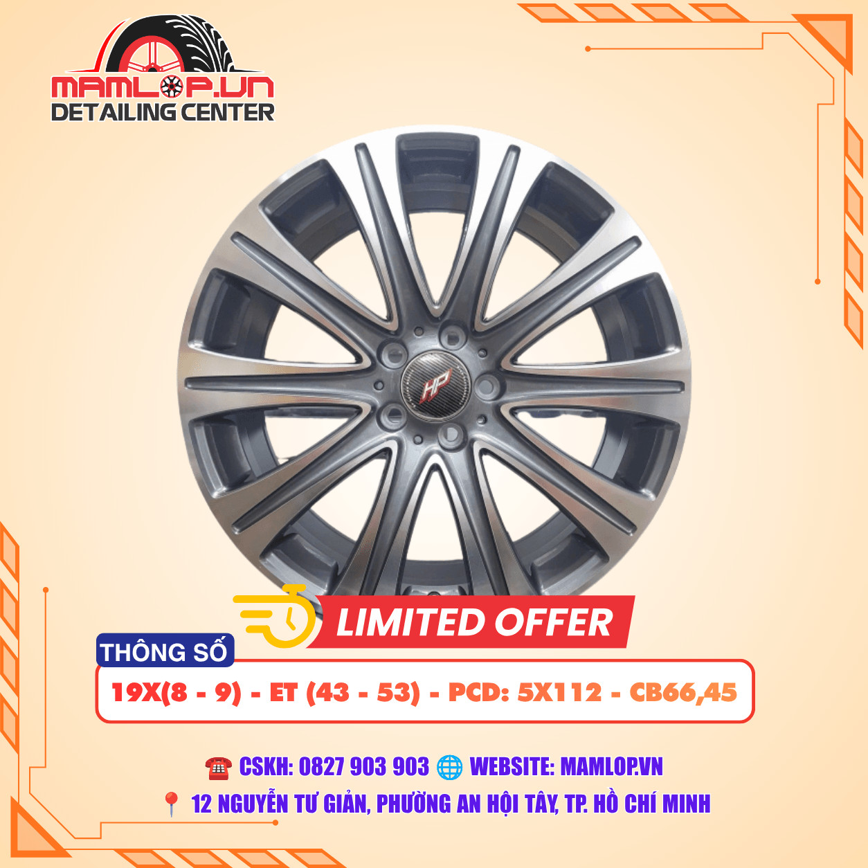 MÂM 19 INCH CHO MERCEDES – THIẾT KẾ ĐA CHẤU SANG TRỌNG