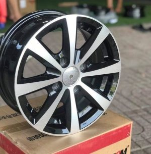 Mâm xe Spark 13 inch đen phay 8 cánh