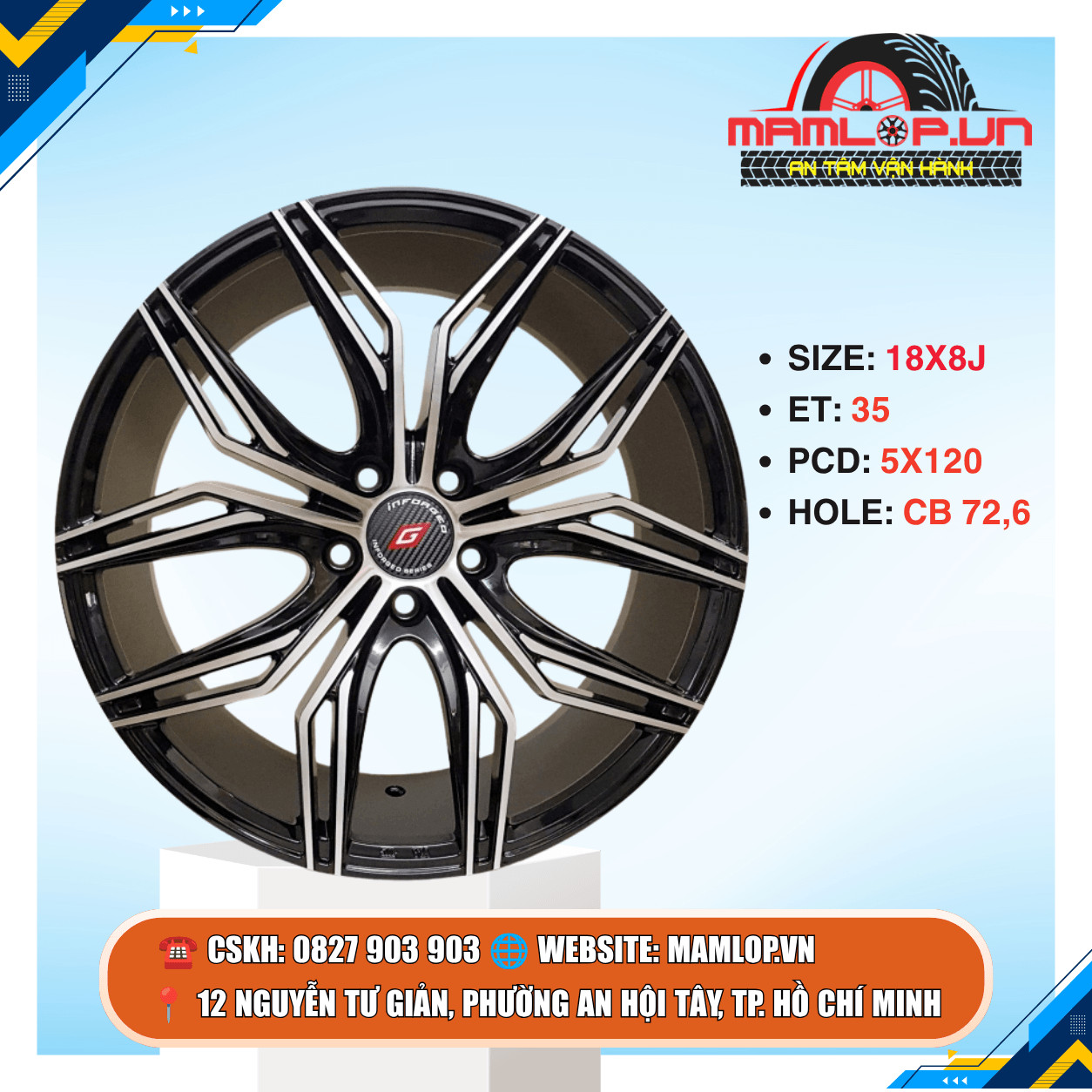 Mâm 18 Inch 5x120 ET35 | Mâm BMW 18 Inch Chính Hãng, Giá Tốt