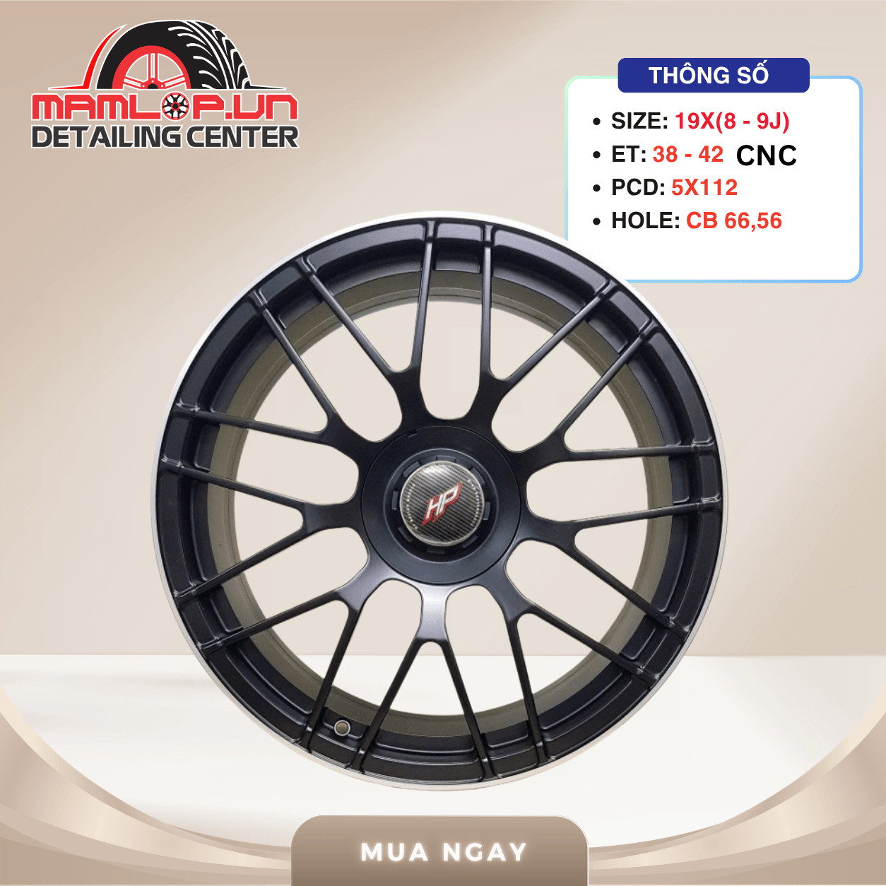 MÂM MERCEDES 19 INCH 10 CHẤU – C-CLASS, E-CLASS, GLC