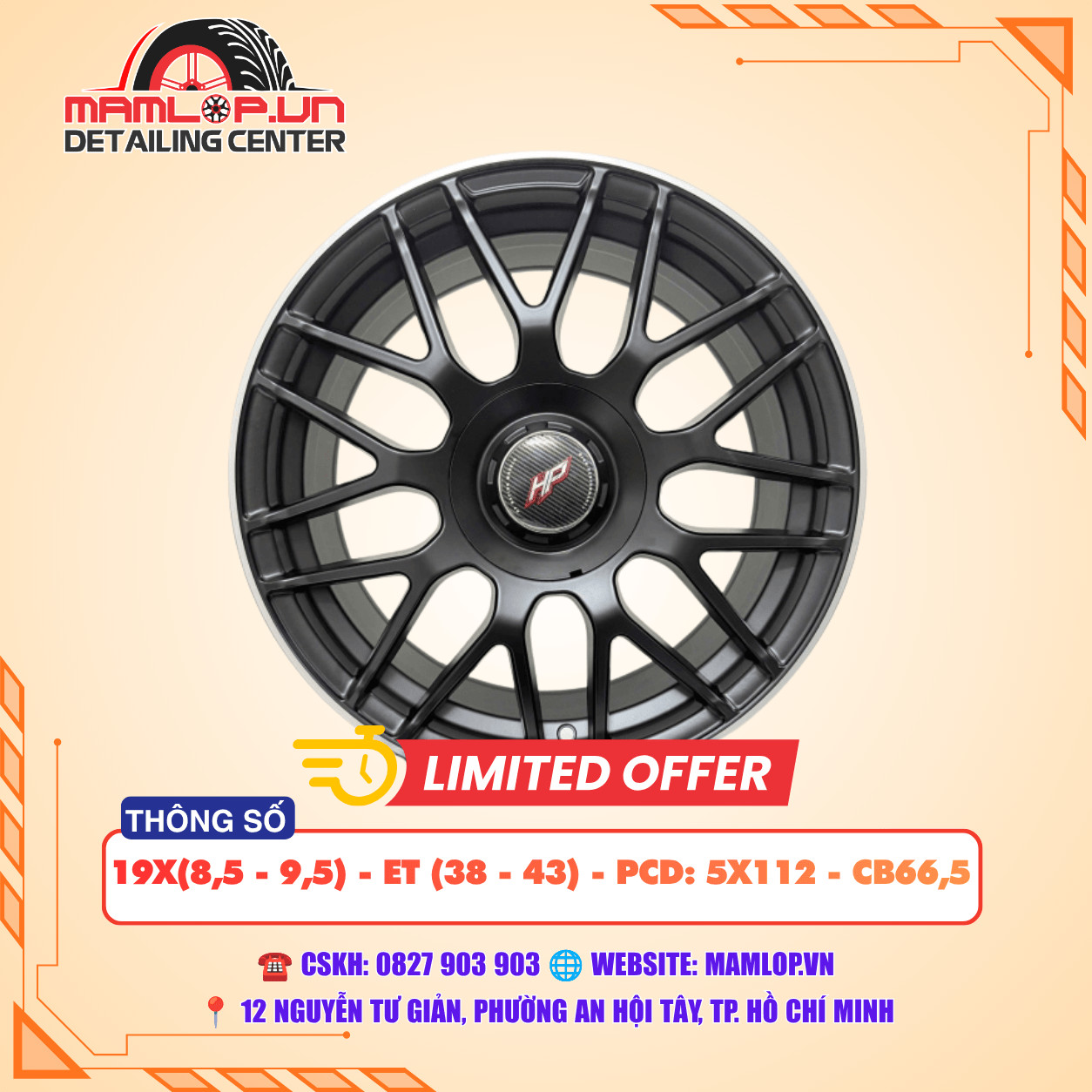 Mâm 19 Inch Cho Mercedes, Audi, Volkswagen – Dáng Thể Thao Đầy Đặn
