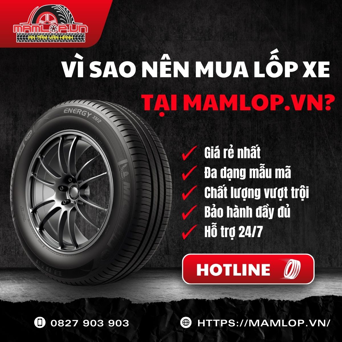 Lưu ý khi dùng vỏ Michelin Energy XM2+ 185/70R13
