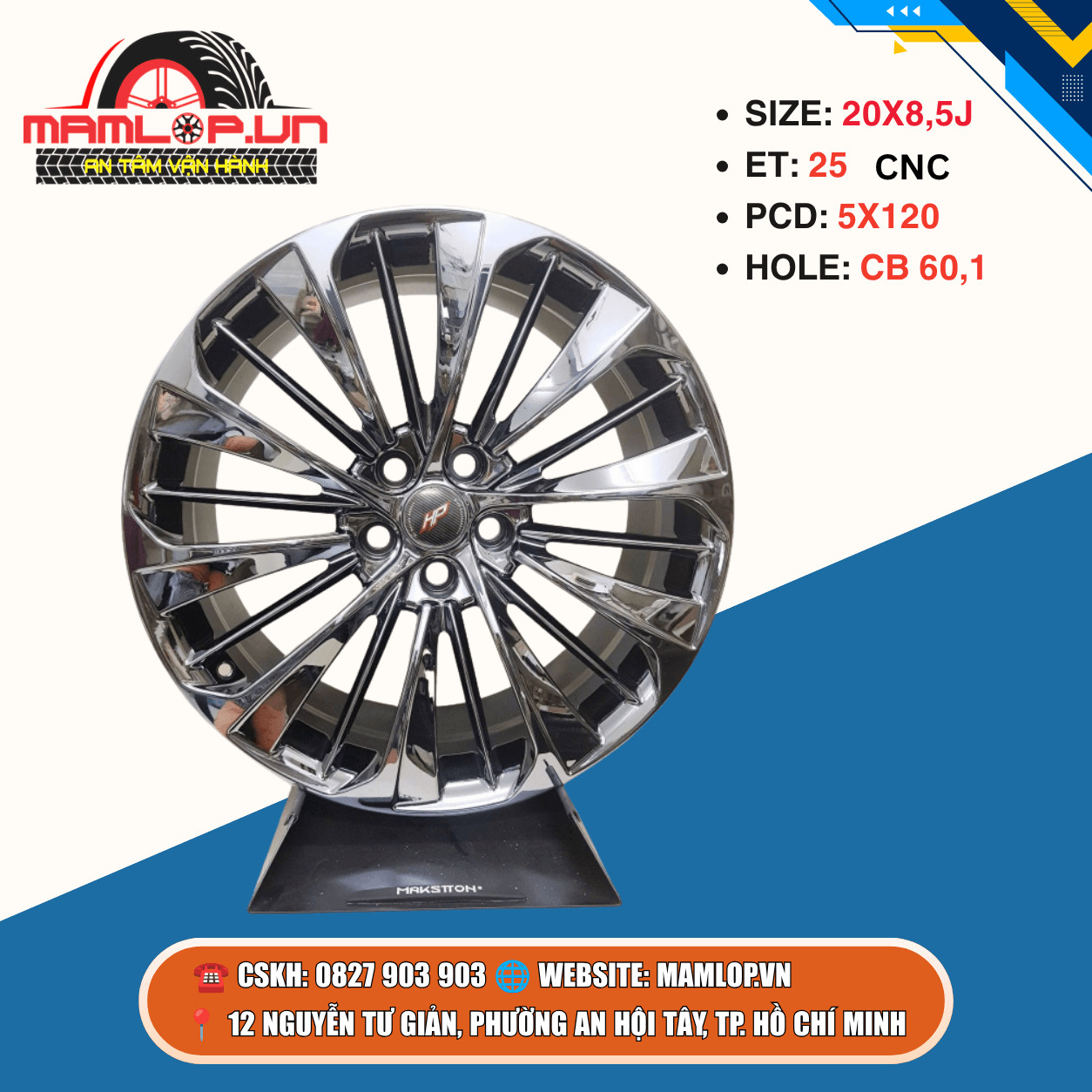 Mâm Lexus LC500 20 Inch 5x120 CNC | LC500, LC500h