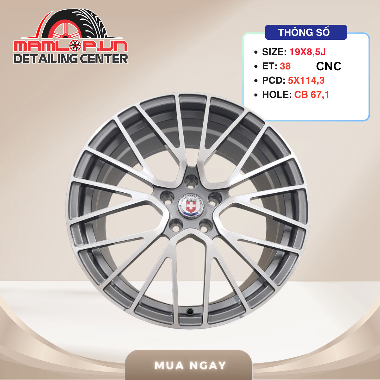 MÂM MAZDA 19 INCH ĐA CHẤU – CX-5, CX-8, MAZDA 6