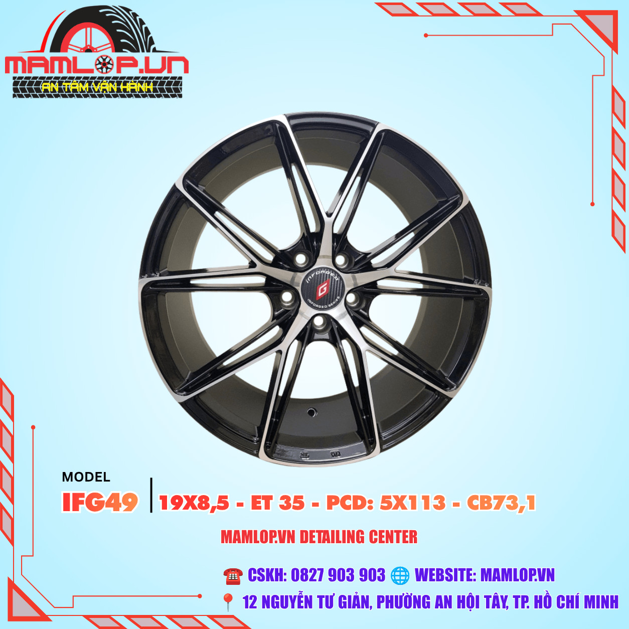 Mâm 19 Inch Cho Mercedes, Honda, Toyota, Mazda – Thiết Kế Thể Thao Cá Tính