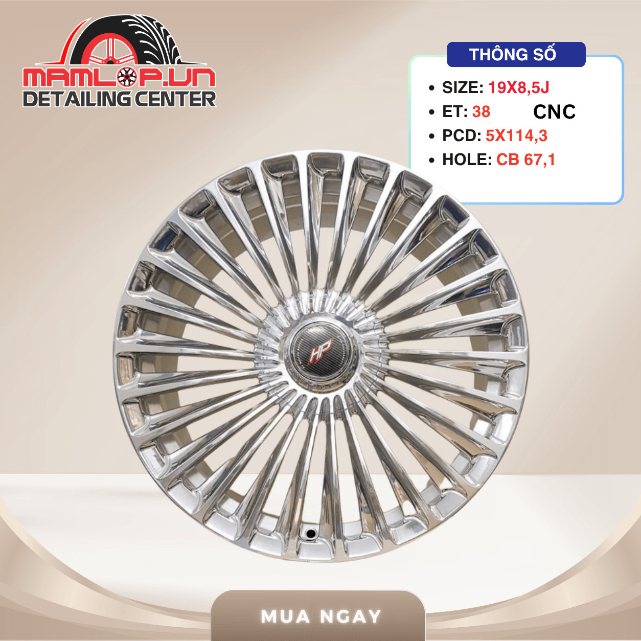 MÂM 19 INCH CNC – MAZDA 6, CX-5, MAZDA 3, HYUNDAI TUCSON, KIA SPORTAGE