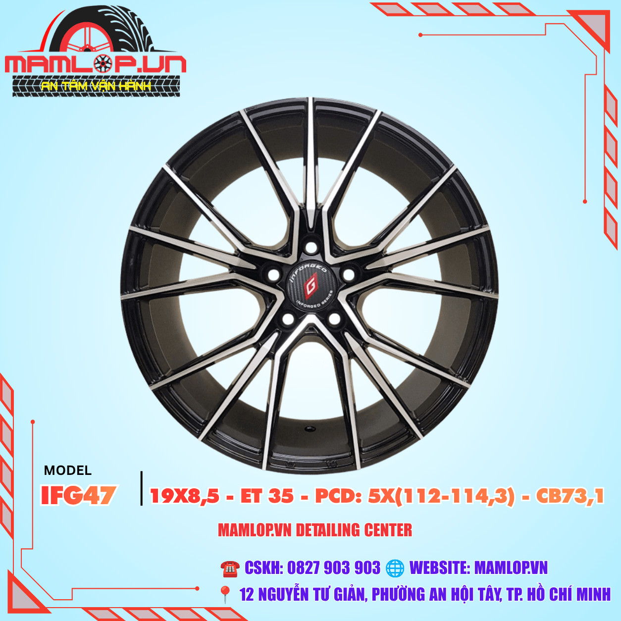 Mâm 19 Inch Cho Mercedes, Toyota, Honda – Thiết Kế Thể Thao, Dễ Phối Xe