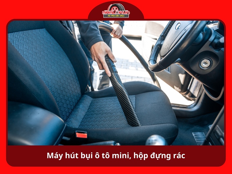 May hut bui o to mini hop dung rac