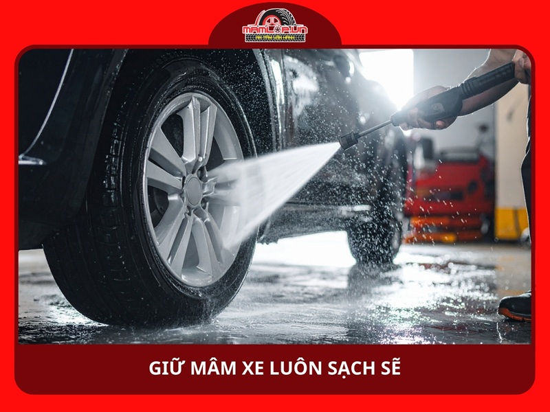 Giữ mâm xe luôn sạch sẽ
