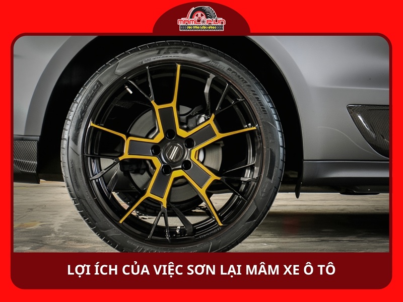 Lợi ích của việc sơn lại mâm xe ô tô