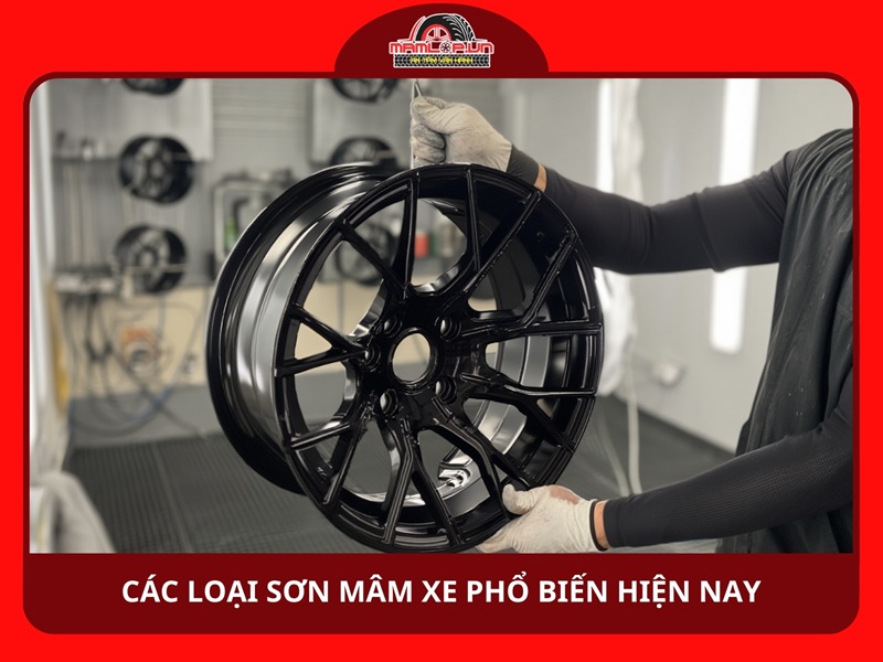 Các loại sơn mâm xe phổ biến hiện nay