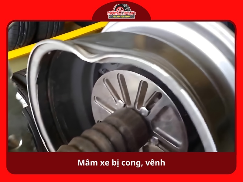 Mâm xe bị cong, vênh