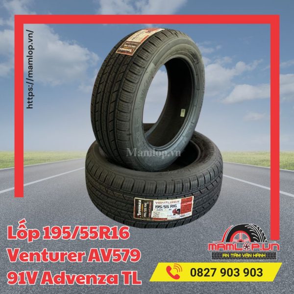Lốp 195/55R16 Venturer AV579 91V Advenza TL