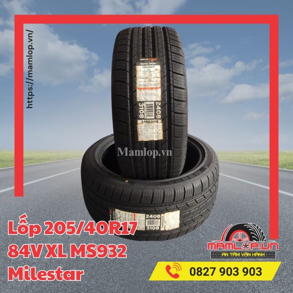 Lốp 205/40R17 84V XL MS932 Milestar
