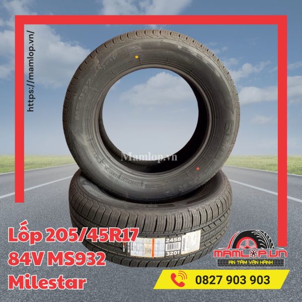Lốp 205/45R17 84V MS932 Milestar