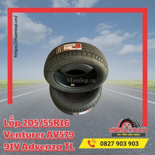 Lốp 205/55R16 Venturer AV579 91V Advenza TL