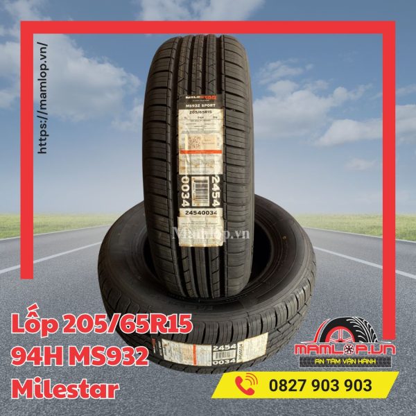 Lốp 205/65R15 94H MS932 Milestar