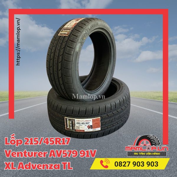 Lốp 215/45R17 Venturer AV579 91V XL Advenza TL
