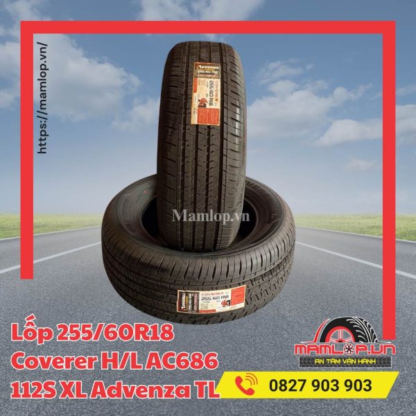 Lốp 255/60R18 Coverer H/L AC686 112S XL Advenza TL