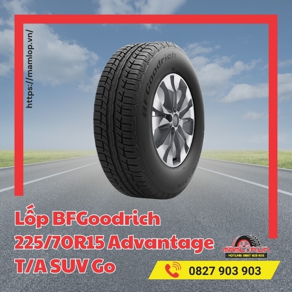 Vỏ BFGoodrich 225/70R15 Advantage T/A SUV Go phù hợp với xe nào?