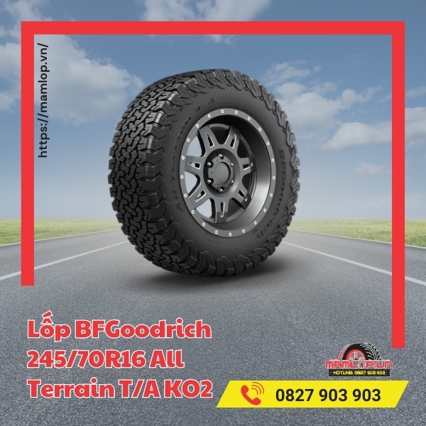 Đặc điểm của lốp ô tô BFGoodrich 245/70R16 All Terrain T/A KO2