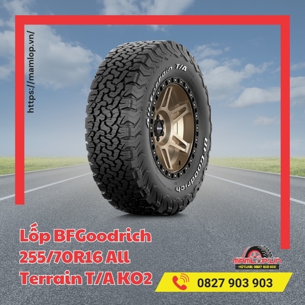 Dòng xe tương thích lốp BFGoodrich 255/70R16 All Terrain T/A KO2