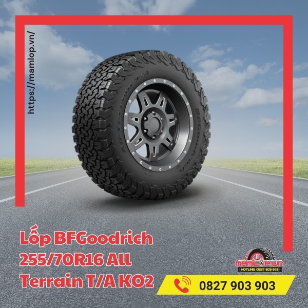 Đặc điểm nổi bật của vỏ xe BFGoodrich 255/70R16 All Terrain T/A KO2