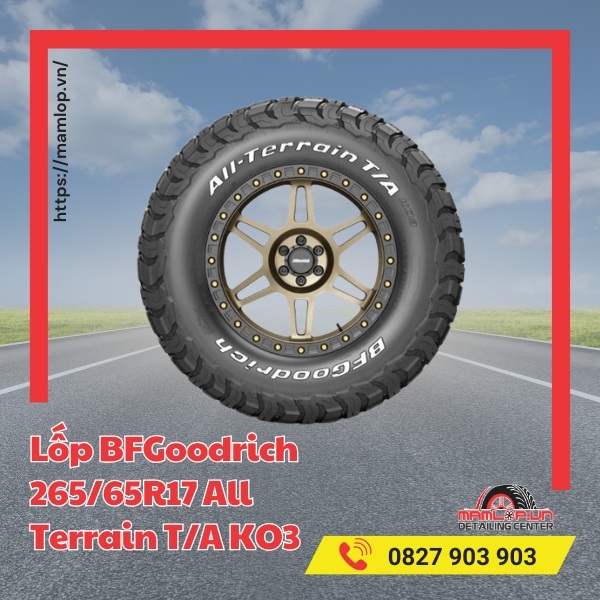Lốp BFGoodrich 265/65R17 All Terrain T/A KO3 tương thích với xe gì?