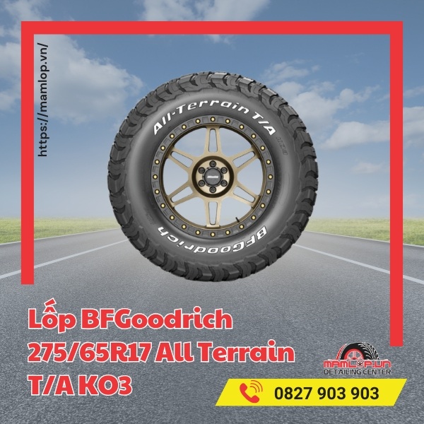 Đặc điểm của lốp BFGoodrich 275/65R17 All Terrain T/A KO3