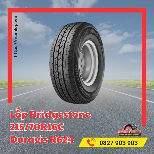 Lốp Bridgestone 215/70R16C Duravis R624 tương thích với xe nào?