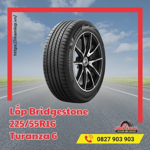 Các xe tương thích với lốp Bridgestone 225/55R16 Turanza 6