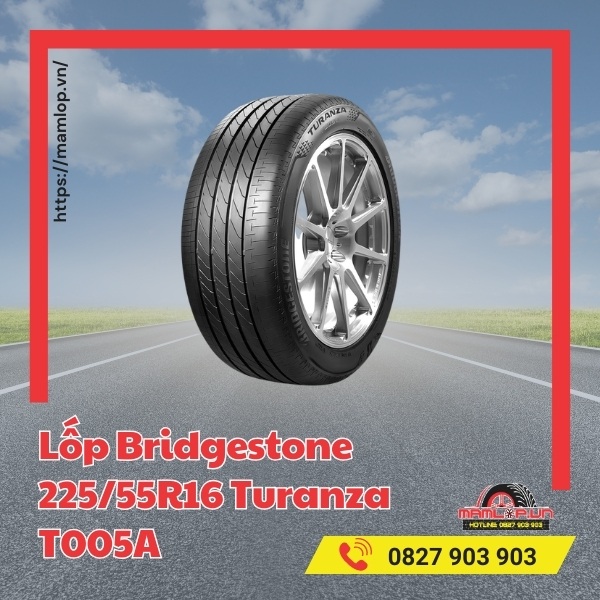 Lốp Bridgestone 225/55R16 Turanza T005A phù hợp với xe nào?