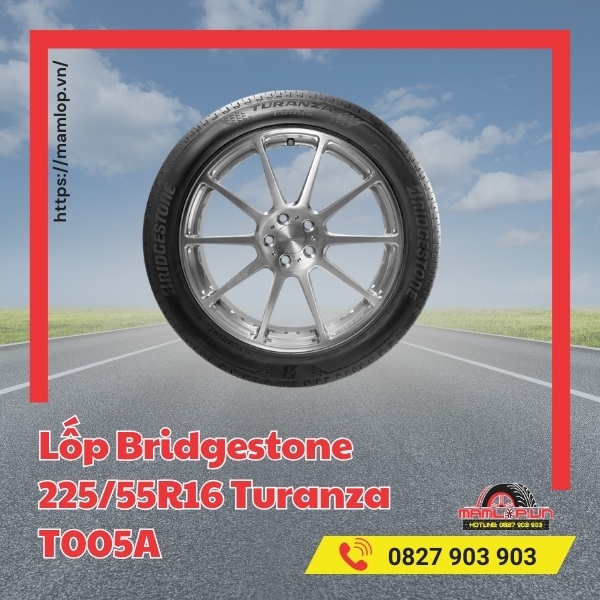 Lưu ý khi dùng lốp ô tô Bridgestone 225/55R16 Turanza T005A