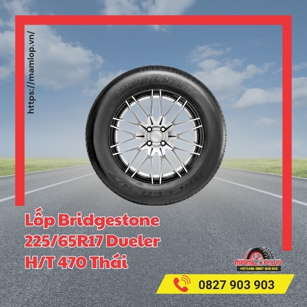 Lốp Bridgestone 225/65R17 Dueler H/T 470 Thái phù hợp với xe nào?