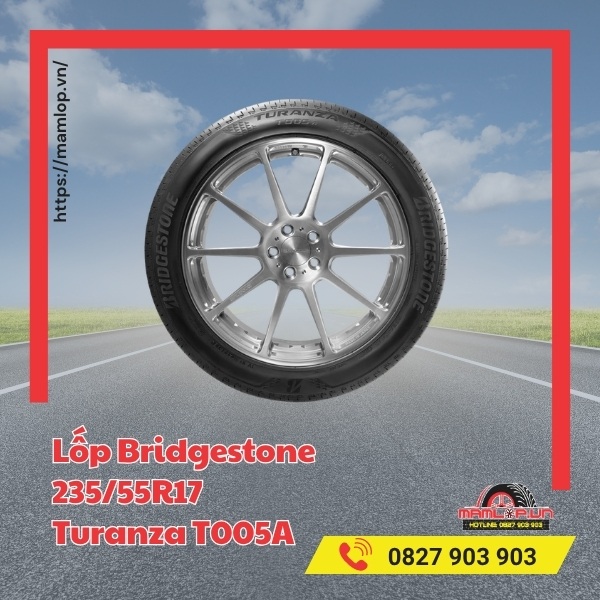Dòng xe tương thích với vỏ Bridgestone 235/55R17 Turanza T005A