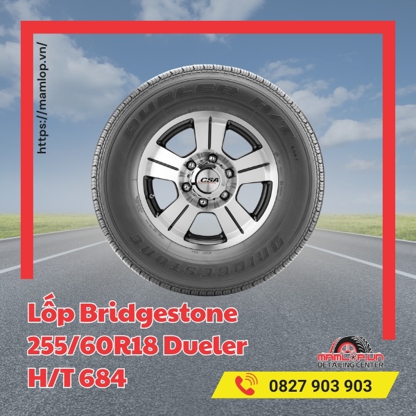 Lốp Bridgestone 255/60R18 Dueler H/T 684 tương thích dòng xe nào?