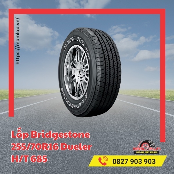 Lốp Bridgestone 255/70R16 Dueler H/T 685 tương thích với xe nào?