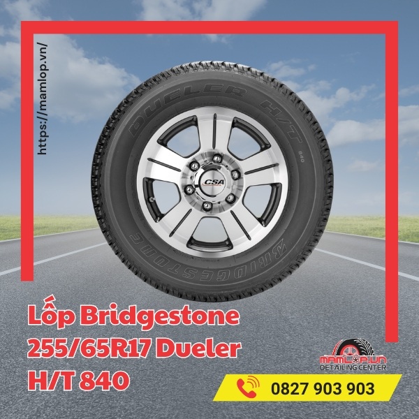 Lốp Bridgestone 255/65R17 Dueler H/T 840 phù hợp với xe gì?