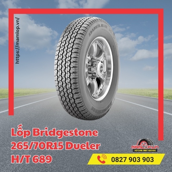 Lốp Bridgestone 265/70R15 Dueler H/T 689 phù hợp với xe nào?