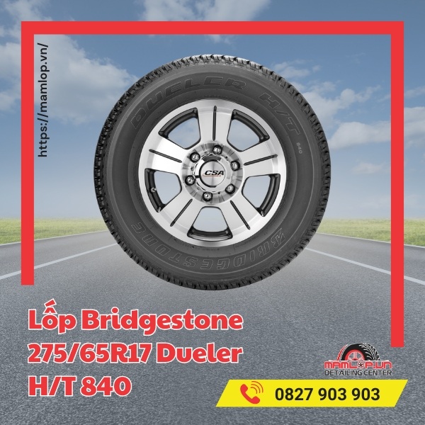 Lốp Bridgestone 275/65R17 Dueler H/T 840 tương thích dòng xe nào?