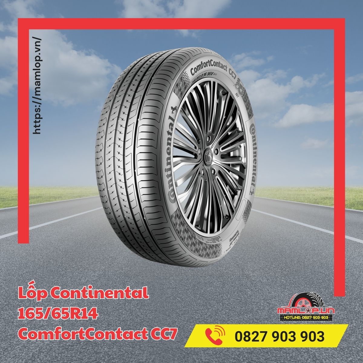 Dòng xe sử dụng vỏ Continental 165/65R14 ComfortContact CC7