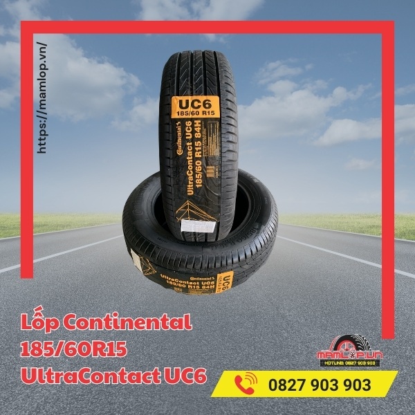 Lốp Continental 185/60R15 UltraContact UC6 phù hợp với dòng xe nào?