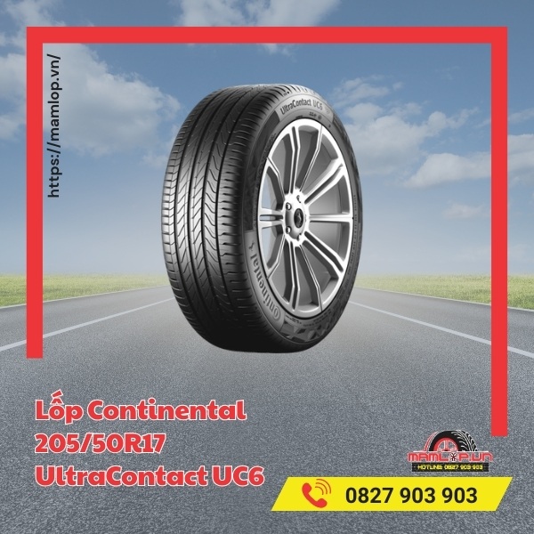 Dòng xe tương thích với lốp Continental 205/50R17 UltraContact UC6