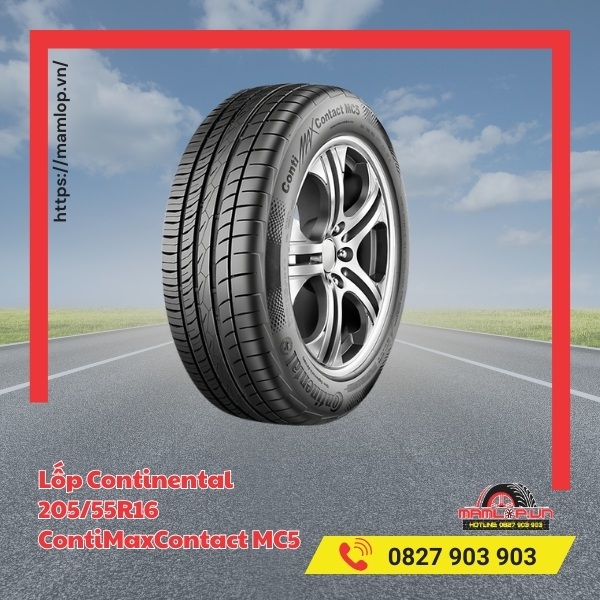 Đặc tính của lốp ô tô Continental 205/55R16 ContiMaxContact MC5