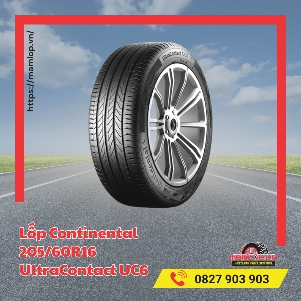 Lốp Continental 205/60R16 UltraContact UC6 tương thích với xe gì?