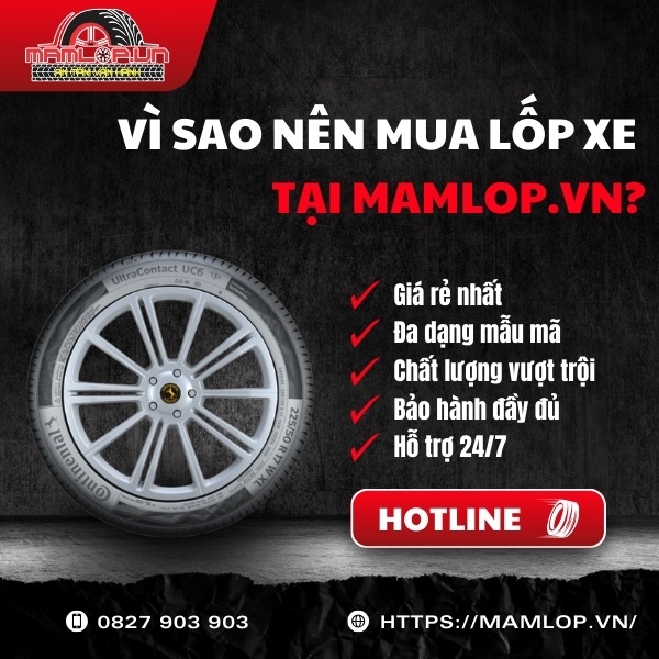 Địa chỉ mua lốp Continental 205/65R16 UltraContact UC6 chính hãng giá rẻ