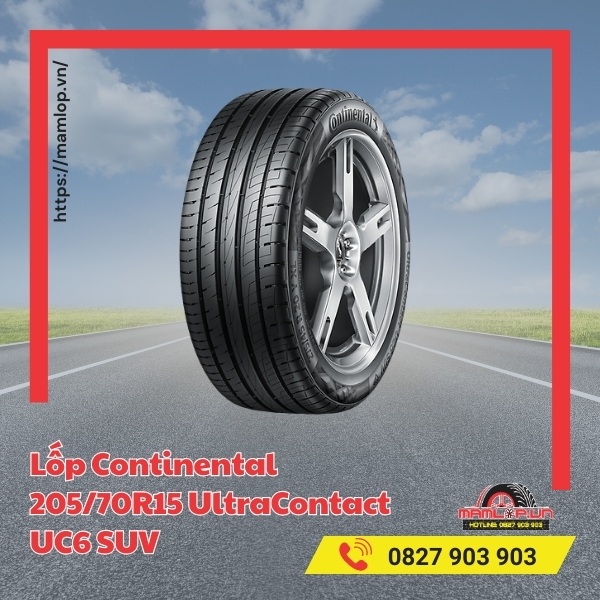 Dòng xe tương thích với lốp Continental 205/70R15 UltraContact UC6 SUV