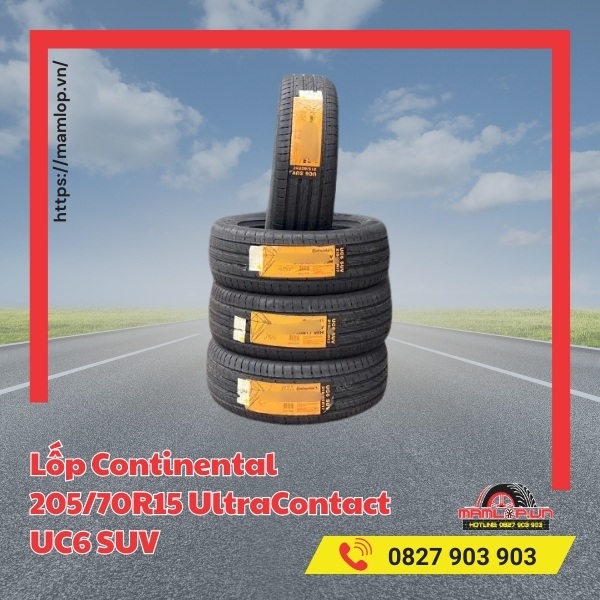 Ưu điểm của lốp xe Continental 205/70R15 UltraContact UC6 SUV